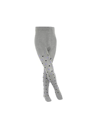 FALKE | Mädchen Strumpfhose CUTE HEARTS lt heather | 